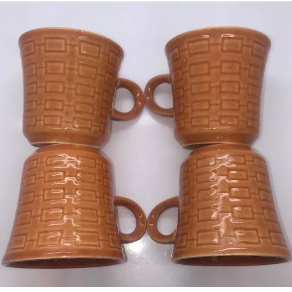 FRESCO Vtg 60’s Mid-Century Modern Set of 4 Mugs - Picture 6 of 10